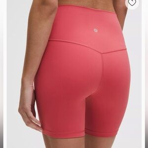NWT lululemon align HR short 6in sz 10 Persian Red